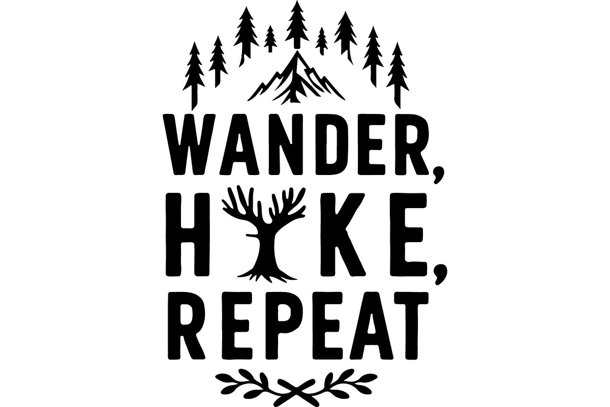 Hiking T-Shirt Quote Bundle, an Object Graphic by jahid234 (Photo 5 of 11)