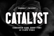 Catalyst - Condensed Sans Serif, a Sans Serif Font by Pian45 Studio (Thumbnail 1 of 8)