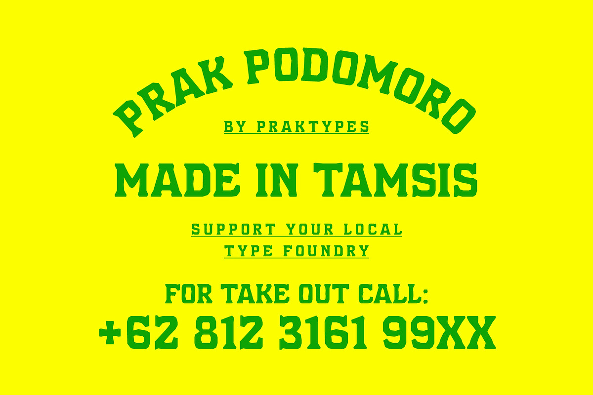 PRAK Podomoro Hand-Cut Display Font, a Serif Font by Healltica.std (Photo 12 of 21)