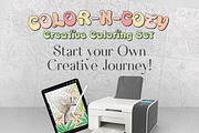 Digital Coloring Set, an Animal Illustration by Adirondack Canvas Studio (Thumbnail 8 of 8)