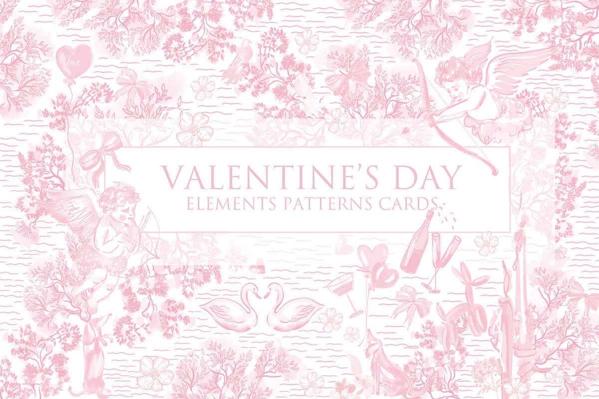 VALENTINE'S DAY IN PINK & RED COLOR, an Object Graphic by Knopazyzy (Photo 1 of 17)