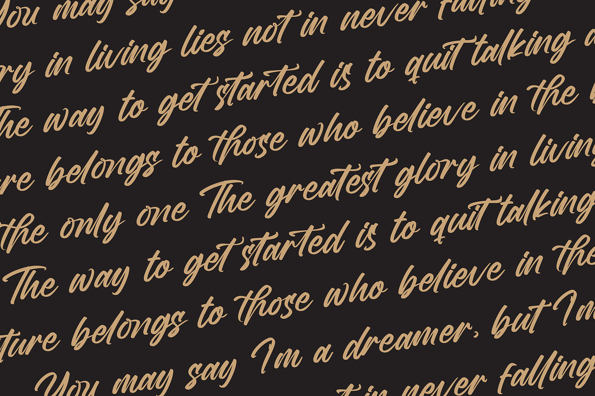 Vintage Bilbesto Modern Brush Font, a Script Font by Letterena Studios Script (Photo 17 of 20)