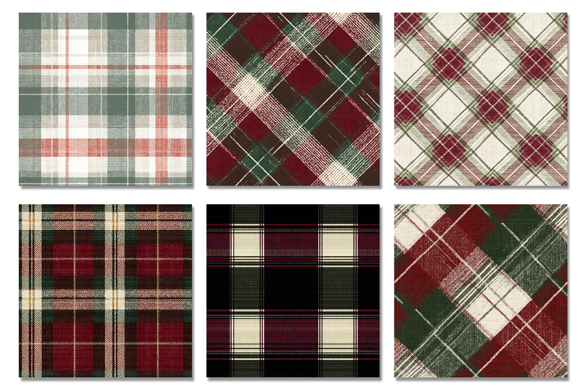 Christmas Plaid Seamless Pattern, a Texture Graphic by Dream Creation (Photo 7 of 7)