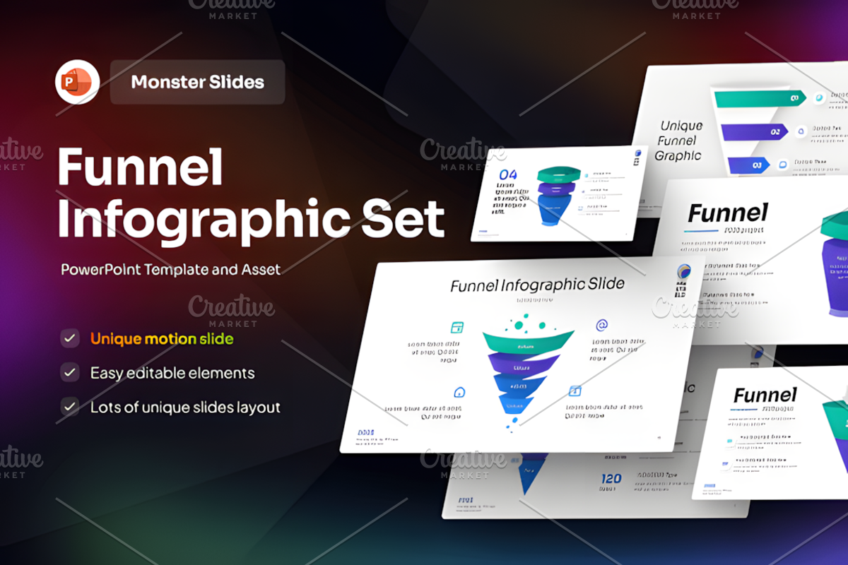 Funnel Infographic PowerPoint, a Presentation Template by Ink Gallery (Photo 1 of 3)