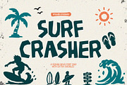 Surf Crasher is a rough bold font, a Handwritten Font by cocodesign (Thumbnail 1 of 7)