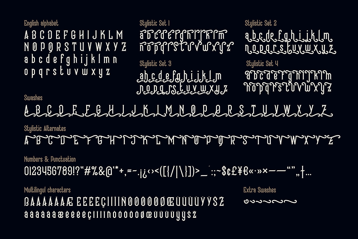 Frizzy vintage font preview 7