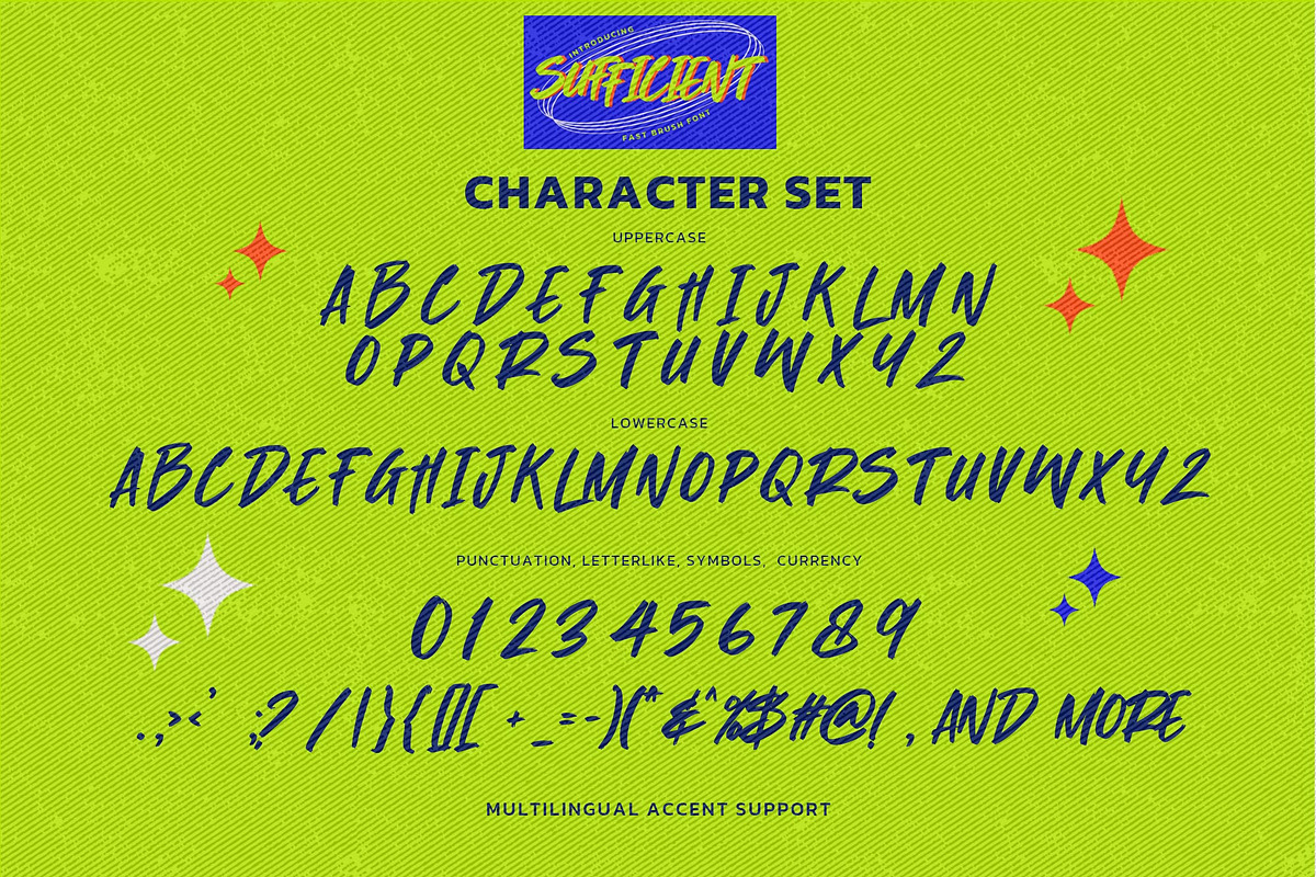 SUFFICIENT - Fast Brush Font, a Font by Gassstype (Photo 7 of 8)