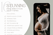 GOLD Maternity Photography Guide, a Magazine Template by Signature Edits (Thumbnail 6 of 11)