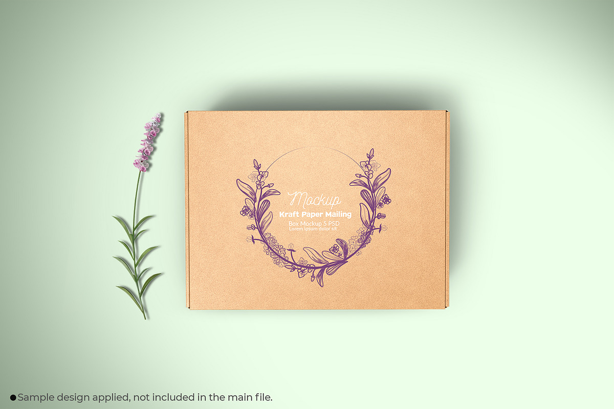 Kraft Paper Mailing Box Mockup, a Packaging Mockup by Sheikhadesign (Photo 10 of 10)