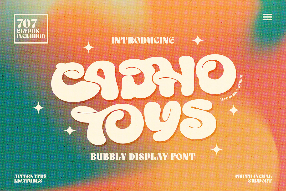 Cadho Toys Font, a Symbol Font by alit design (Photo 1 of 25)