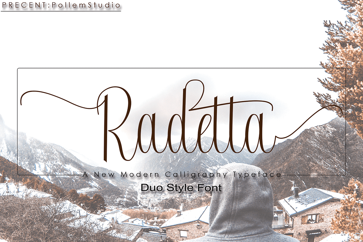 Radetta, a Script Font by PollemSt (Photo 1 of 10)