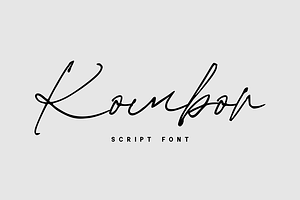 Kombor - Script Font
