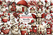 Whimsical Easter Clipart Bundle, an Illustration by Canvas Craft (Thumbnail 1 of 7)