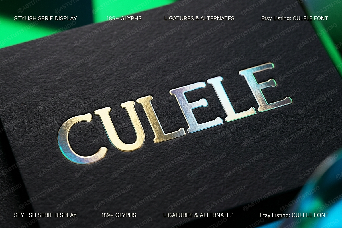 Culele - Elegant Modern Serif Typefa, a Serif Font by Astuti Studio (Photo 11 of 25)