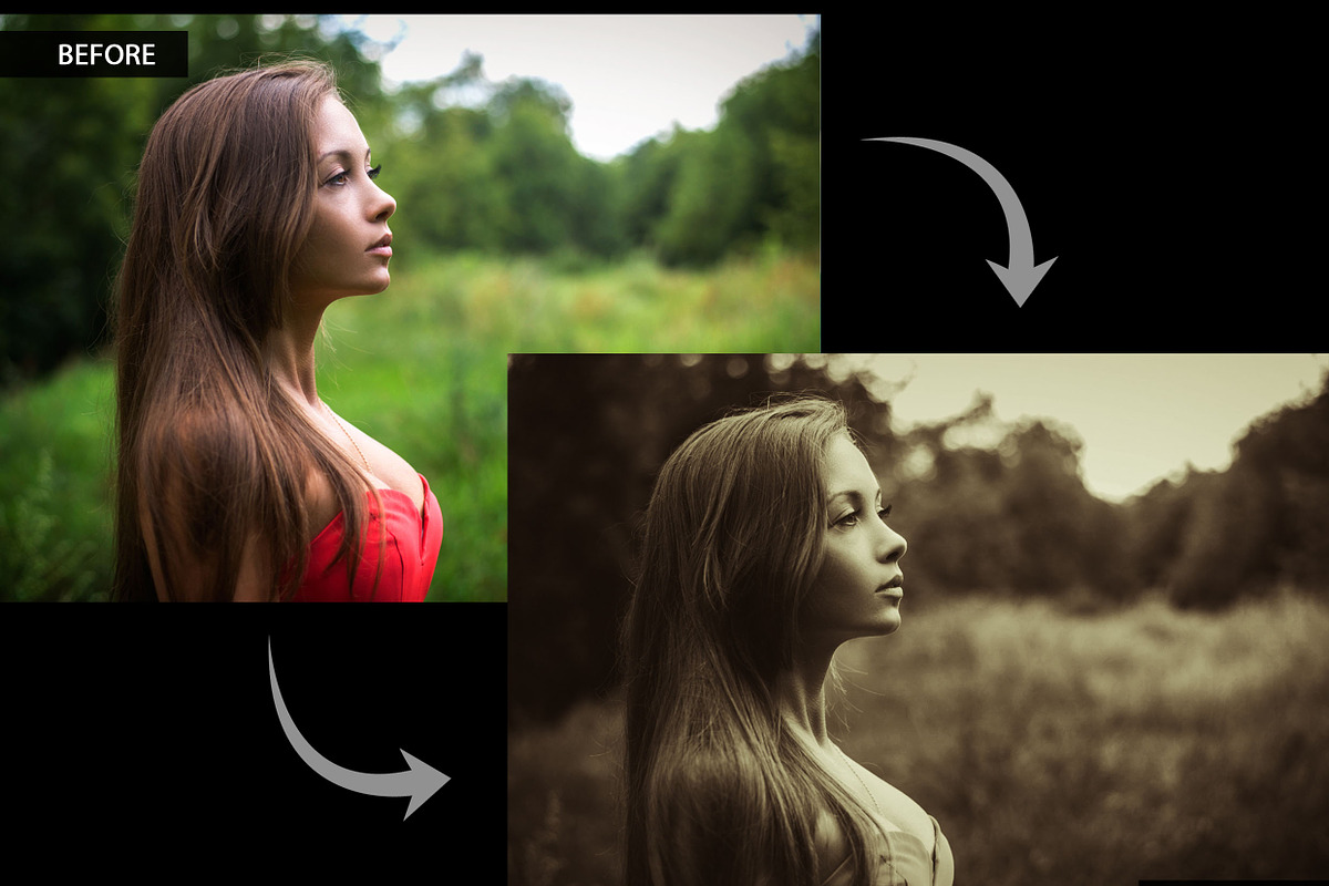 Sepia Lightroom Presets bundle preview 2