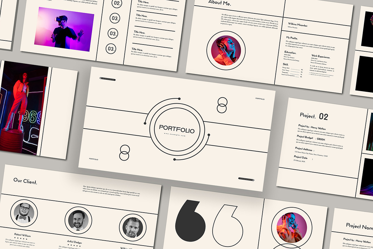 Portfolio Presentation Template, a Presentation Template by Mighty-Slide (Photo 1 of 5)