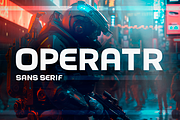 Operatr - Sans Serif, a Sans Serif Font by CorgiAstronaut (Thumbnail 1 of 7)