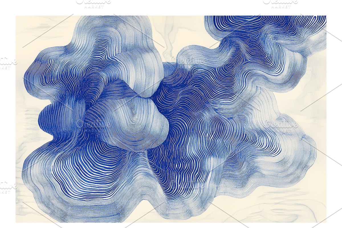 Bimo Co. 3 · Blue Organic Textures, a Texture Illustration by milatovar (Photo 9 of 24)