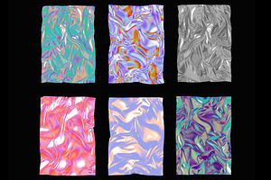 Holographic posters template set