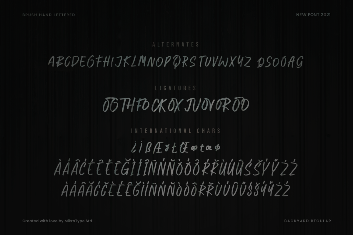 Backyard Natural Business Font, a Sans Serif Font by MikroType Std (Photo 8 of 9)