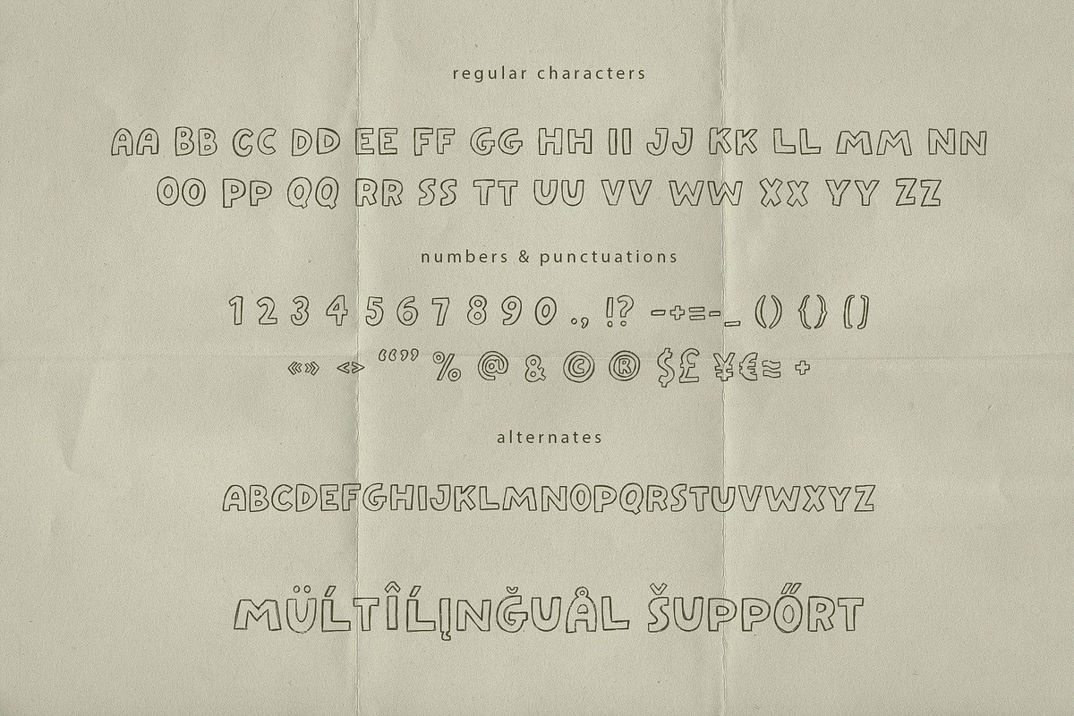 NEW DAY: CHUNKY PLAYFUL FONT TRIO, a Handwritten Font by Cute Atelier (Photo 11 of 13)
