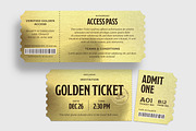 Golden Ticket Invitation Template, an Invitation Template by BrandPacks (Thumbnail 3 of 4)