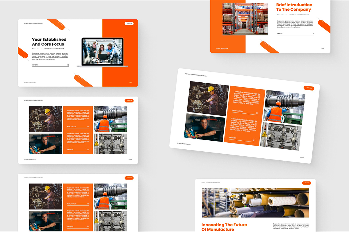 Manufacture Industry PowerPoint, a Presentation Template by SquidPixey (Photo 3 of 6)
