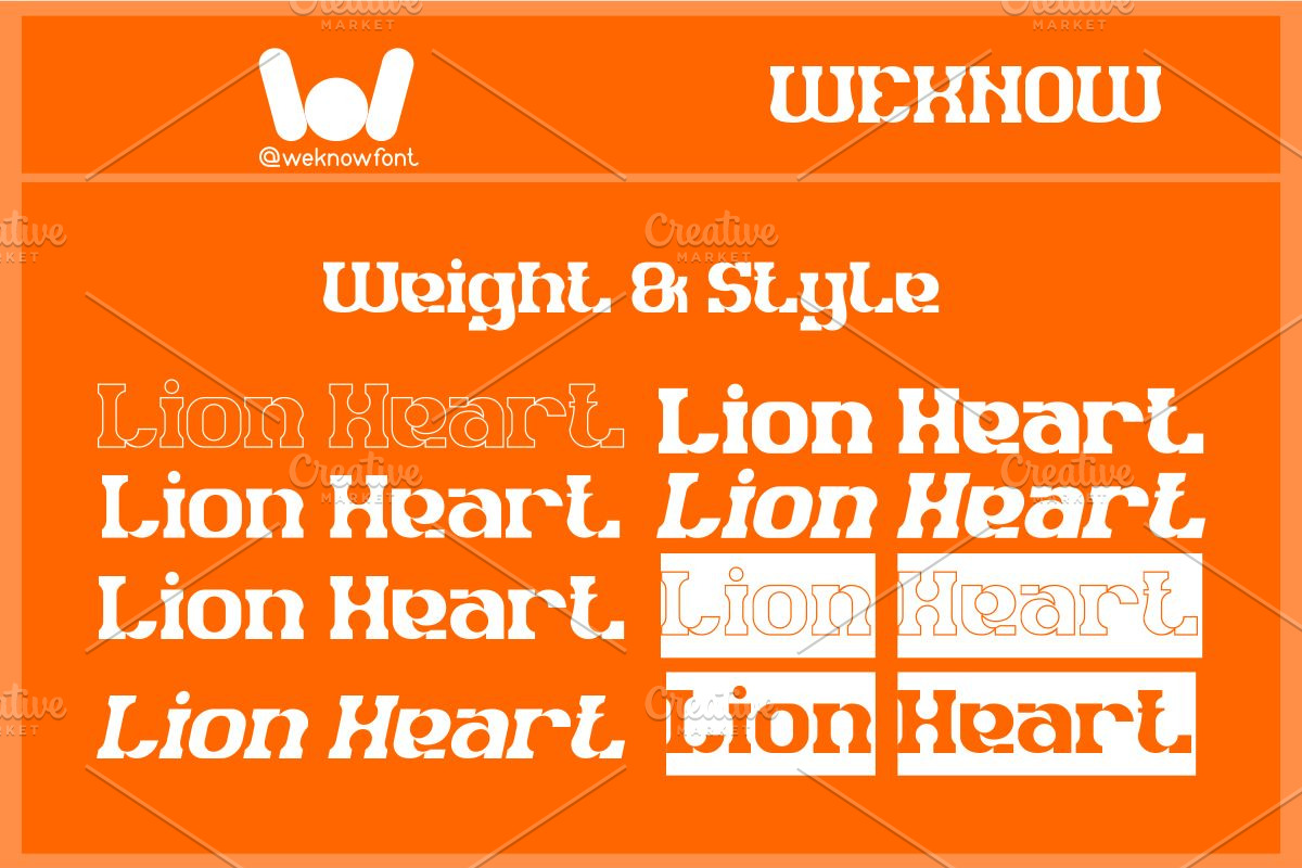 Lion Heart font, a Slab Serif Font by weknow (Photo 7 of 8)
