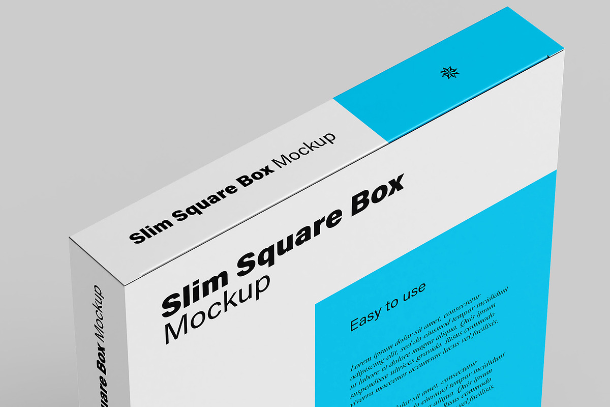 Slim Square Box Mockups - 6 views, a Mockup by Illusiongraphic (Photo 11 of 15)