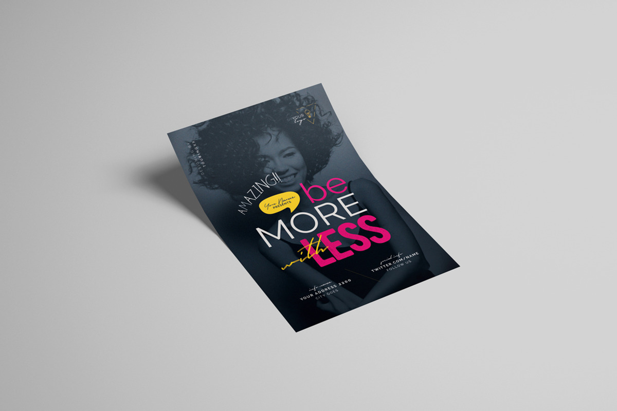 Be More With Less Flyer Template, a Flyer Template by Touringxx ...