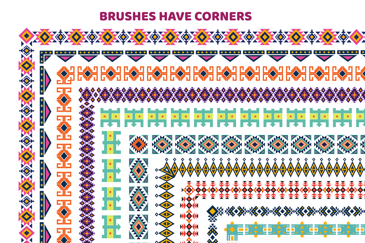 Tribal Illustrator Pattern Brushes, a Brush Add-On by ComelyPics Shop (Photo 6 of 7)