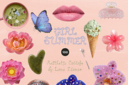 GIRL SUMMER Pastel Feminine Collage, an Object Graphic by Lana Elanor (Thumbnail 7 of 10)