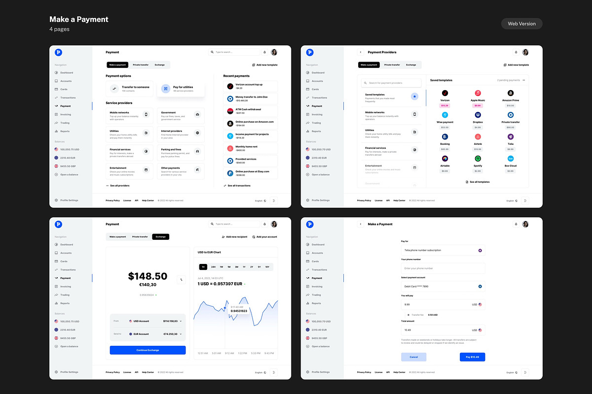 Paysa UI kit for Financial SaaS Apps, an UI Kit Template by WhiteUI.Store (Photo 11 of 12)