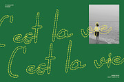 CS Meander Dashed, a Script Font by Craft Supply Co. (Thumbnail 6 of 8)
