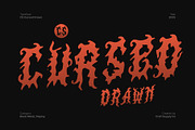 CS Cursed Drawn, a Blackletter Font by Craft Supply Co. (Thumbnail 1 of 8)