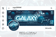 Galaxy Trap Social media Template, a Social Media Template by regalDRAW (Thumbnail 2 of 4)