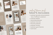 Podcast Instagram Canva Templates, a Social Media Template by molly ho studio (Thumbnail 2 of 6)