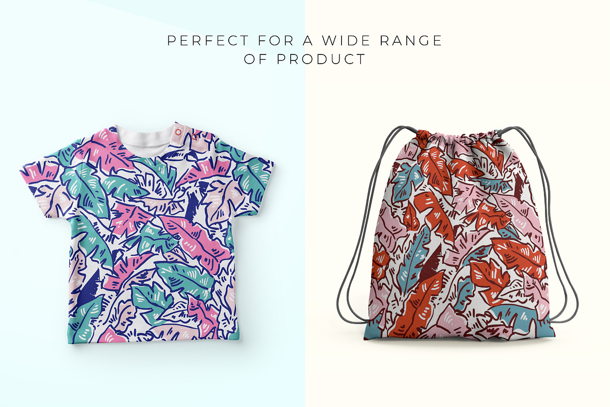 Tropical Hand Drawn, Palm Prints, a Pattern Graphic by ASTUDIO (Photo 3 of 7)
