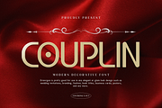 Couplin - Modern Decorative Font, a Sans Serif Font by overlaytemplates (Thumbnail 1 of 5)