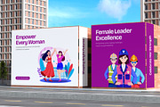 Women Day Illustrations Set, a Person Illustration by Brickclay (Thumbnail 5 of 13)