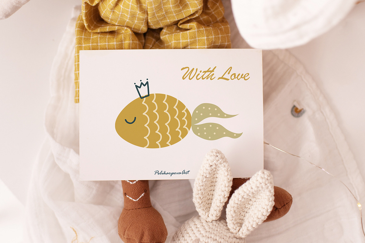 Mermaids and Sea animals collection, an Animal Illustration by polikarpovaart (Photo 11 of 11)