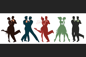 Five Couples Dancing