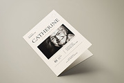 Minimalist Funeral Program Template, an Invitation Template by Vynetta (Thumbnail 3 of 7)
