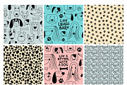 Cute Dogs Vector Set, an Animal Illustration by FourLeafLover (Thumbnail 6 of 17)