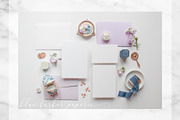 Lilac & Royal Stationery Mockup, a Photo by BlueHarborPaperie (Thumbnail 5 of 7)