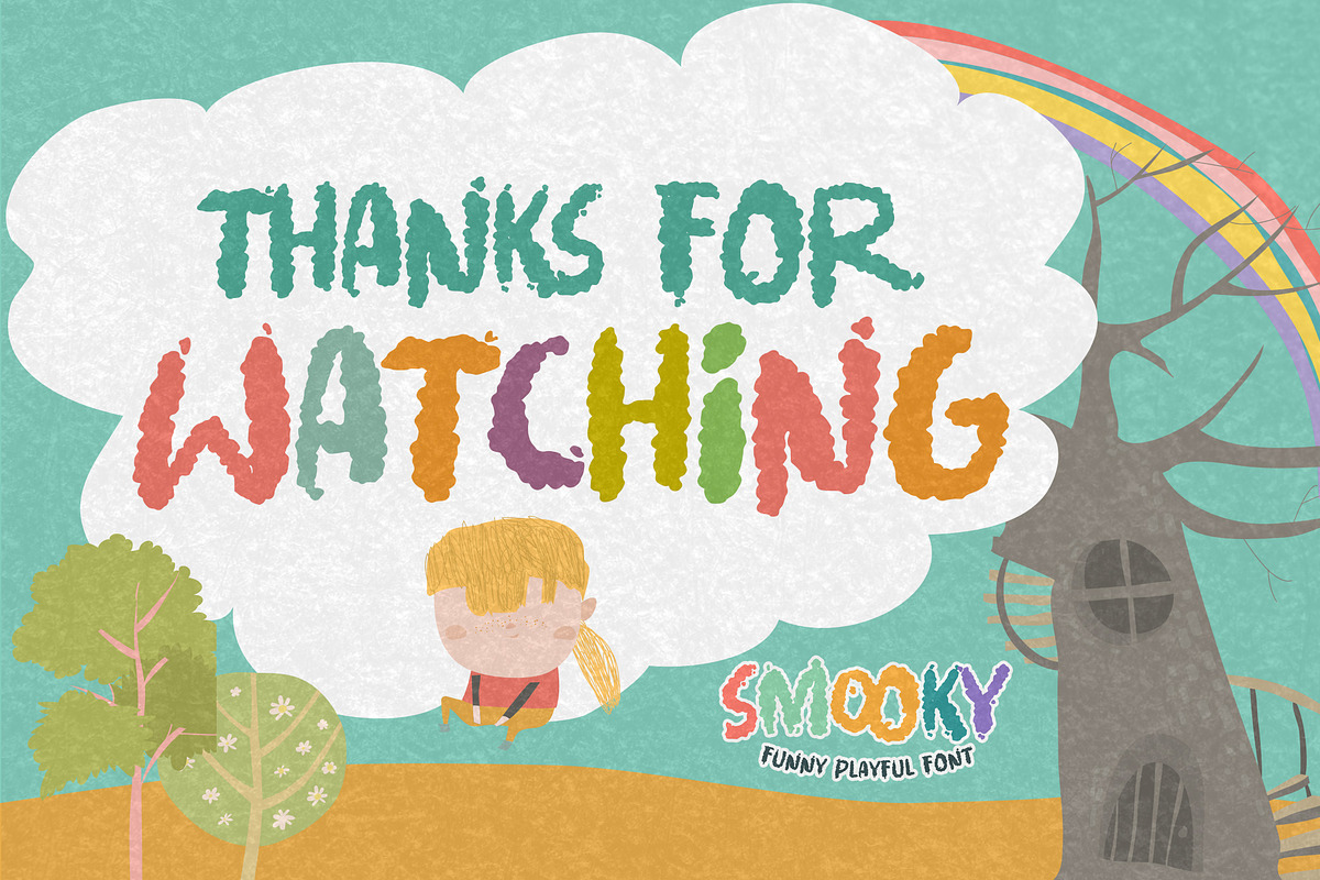 Smooky - Funny Playful Font, a Font by Gassstype (Photo 8 of 8)