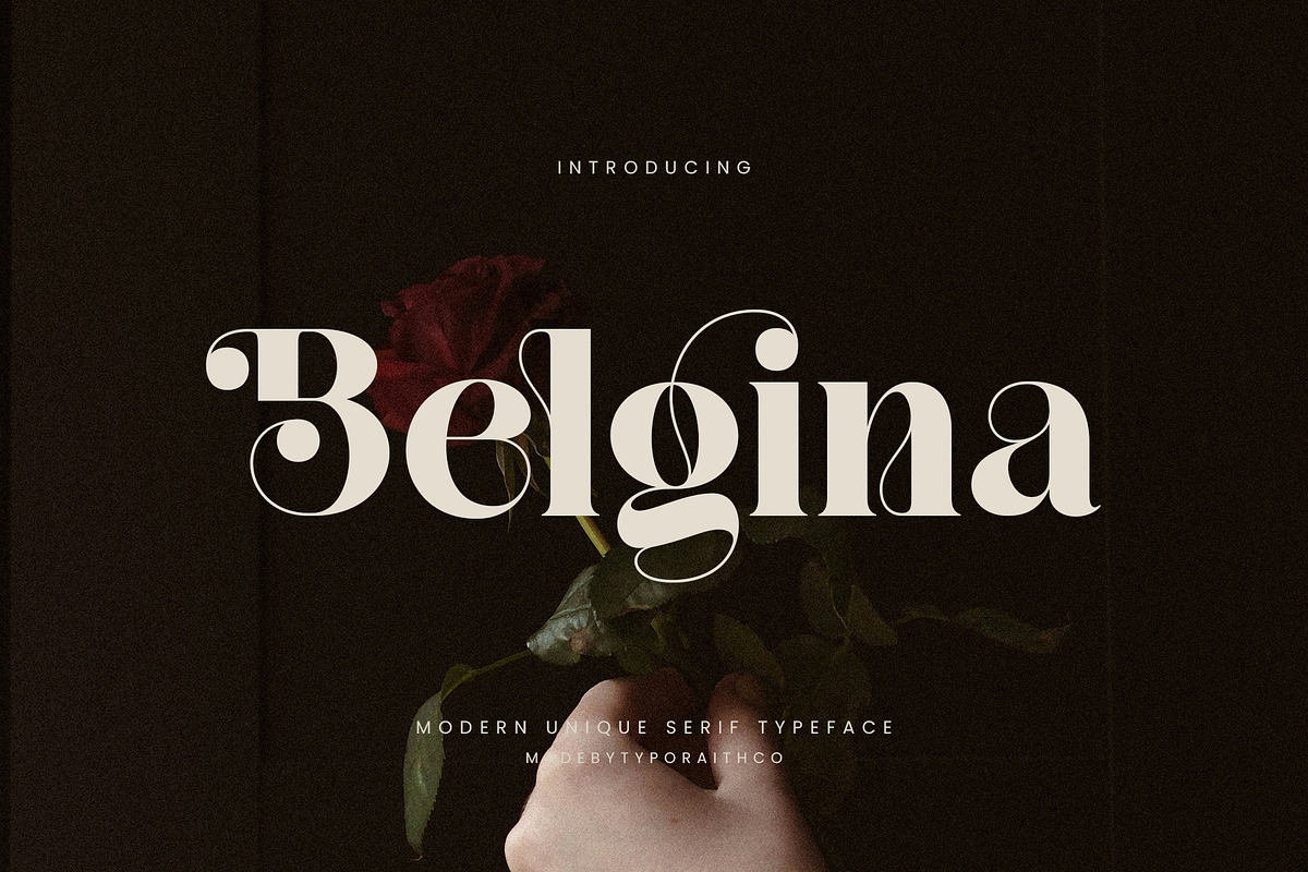 Belgina | Modern Unique Serif, a Serif Font by Typoraith Co (Photo 16 of 16)