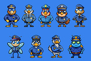 Winged Police Mascot Illustration, an Illustration by Riswan Ratta (Thumbnail 3 of 4)