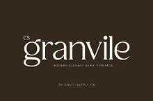 CS Granvile – Elegant Serif Font