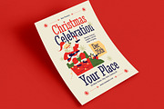 Retro Christmas Celebration Flyer, a Print Template by Guuver (Thumbnail 2 of 3)